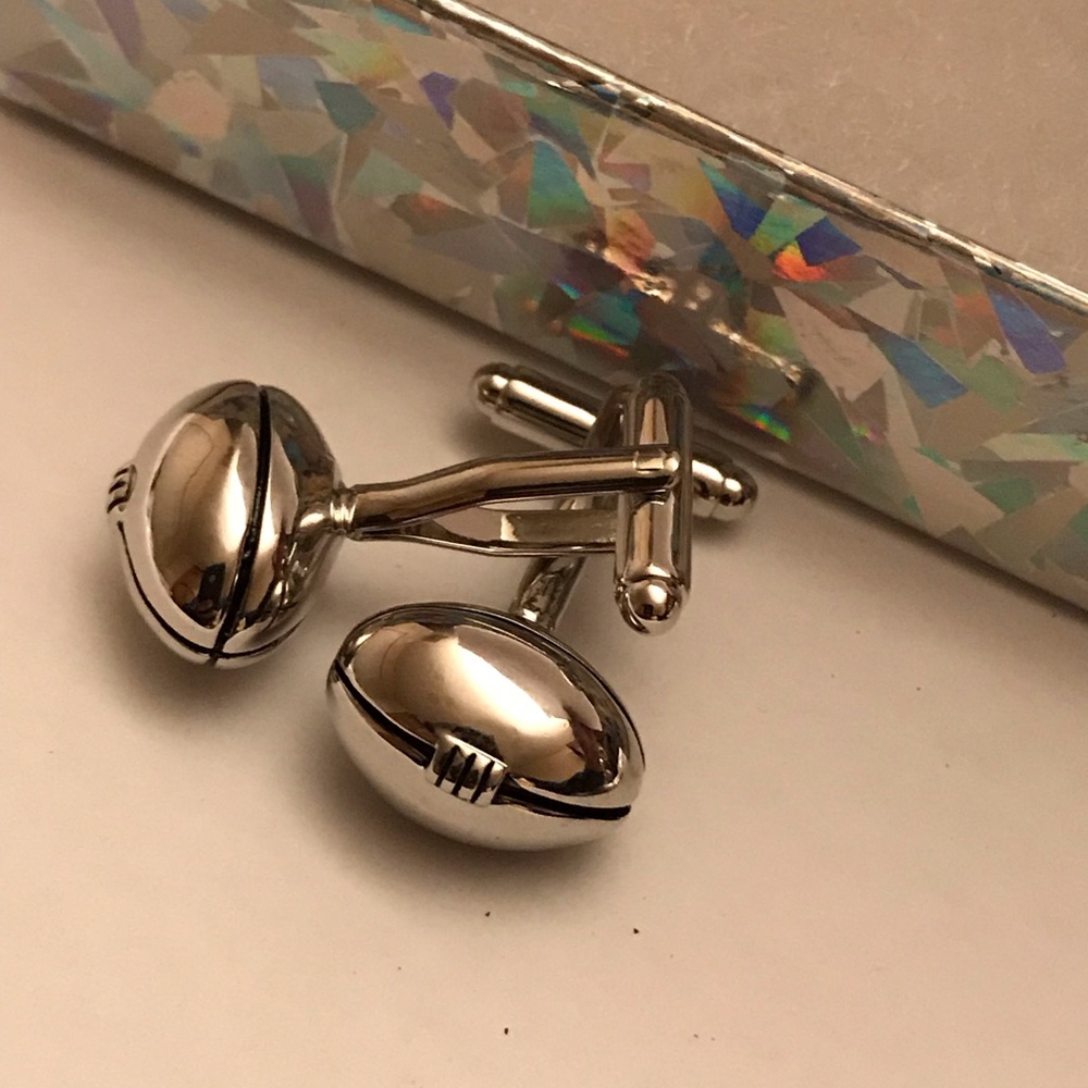 Football Cuff Links - Picture 3 of 4